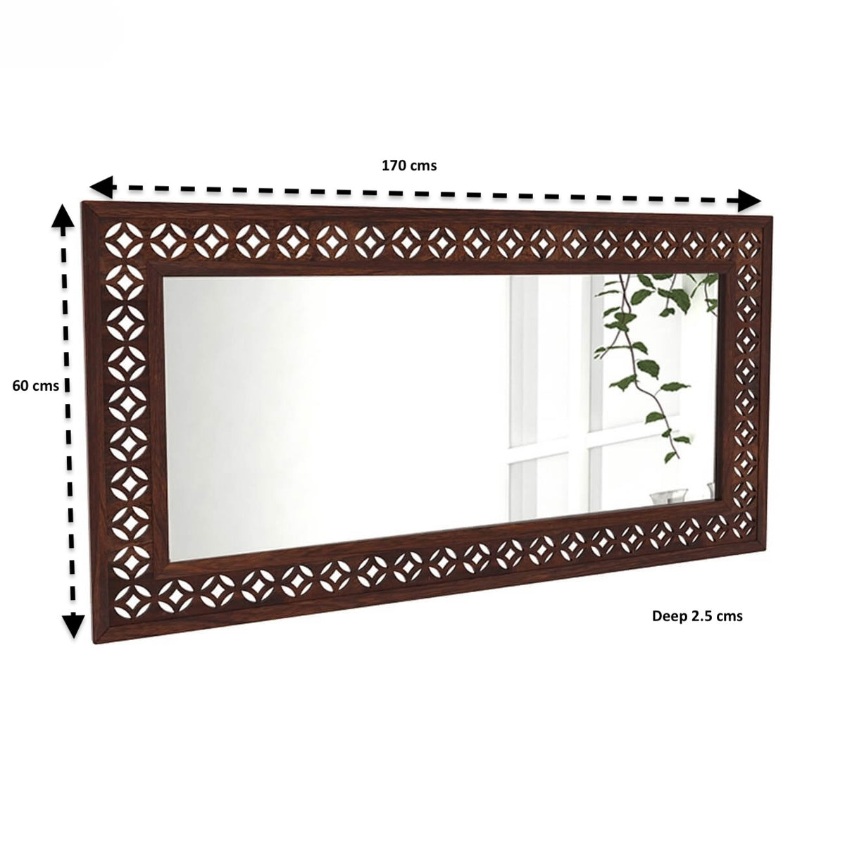Mercury Mirror | Sheesham Wood, Mirror and Mdf