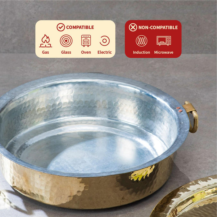 Brass Lagaan for Kitchen & Pital Non Stick Kadhai for Cooking