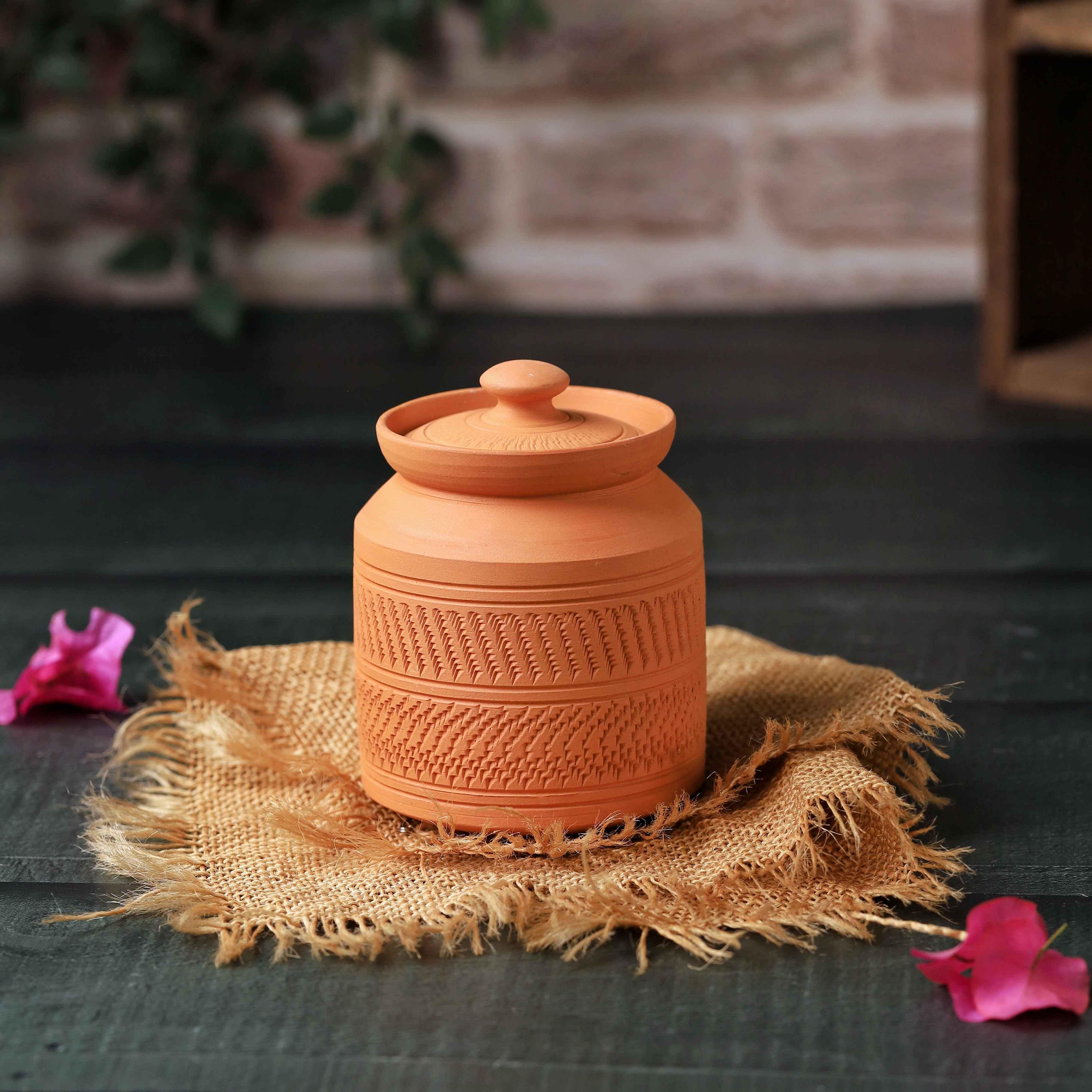Terracotta Nawabi Sugar Pot