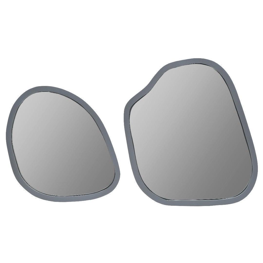 Amoeba Teakwood Wall Mirror | Decorative Wall Mirror | Aesthetic Mirror for Living Room