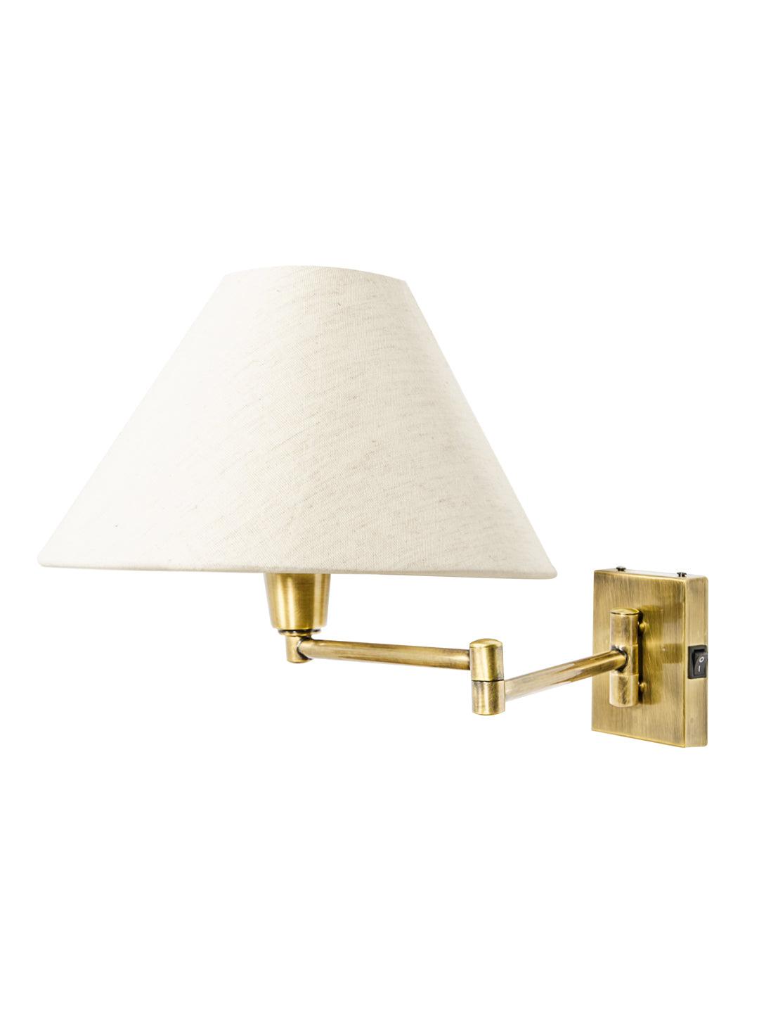 Brass Antique Double-Arm Bedside Wall Light