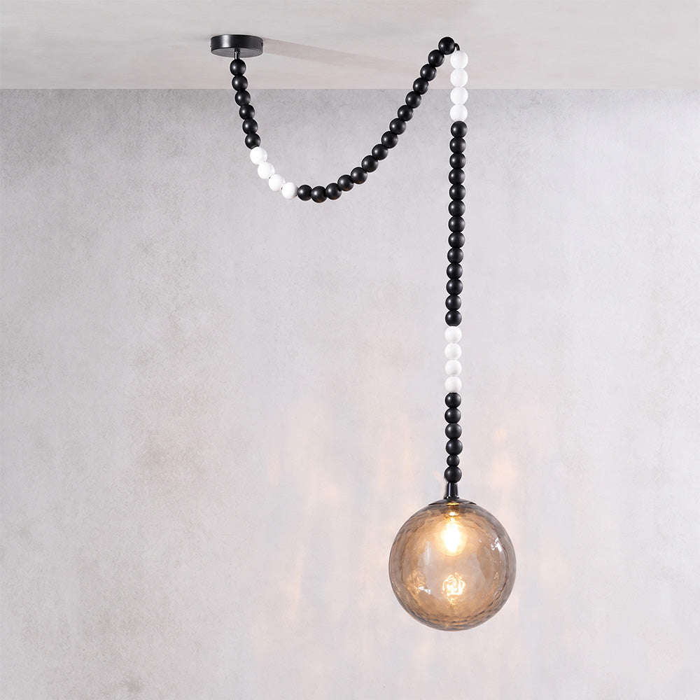 Dhara Black Drop Hanging Lamp