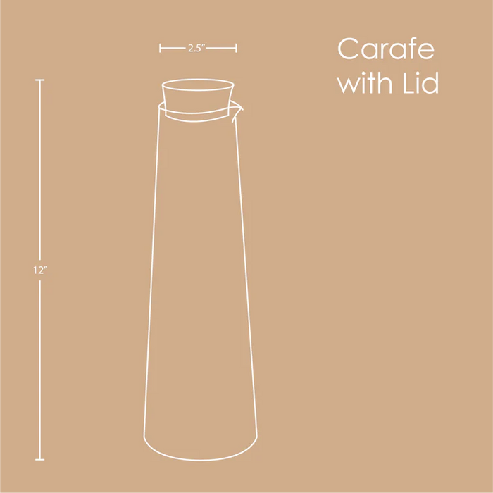 Transparent Glass Water Bottle with Cork | Carafe with Lid For Kitchen & Serveware