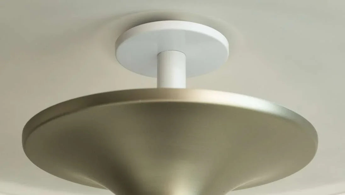 Disc Designer Glass Table Lamp for Living Room | Modern Frosted Glass LED Lamp with Touch Control