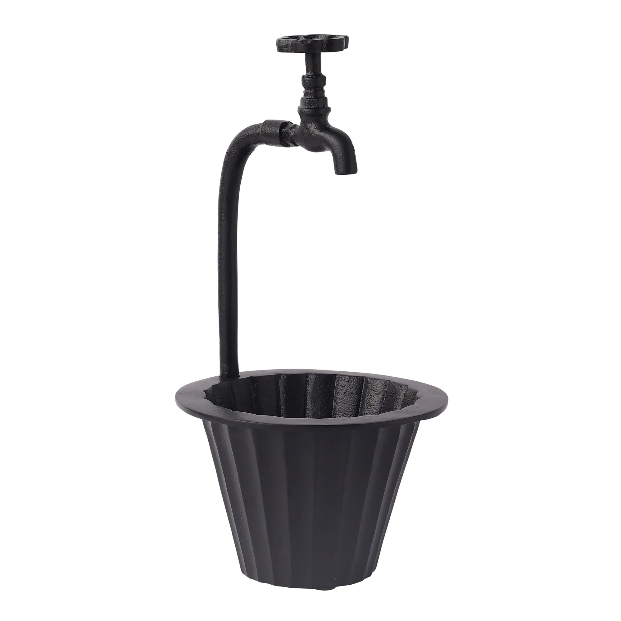 Luxurious Aluminium Nal Indoor Planter | Decorative Pot With Tap For Kitchen & Living Room Decor