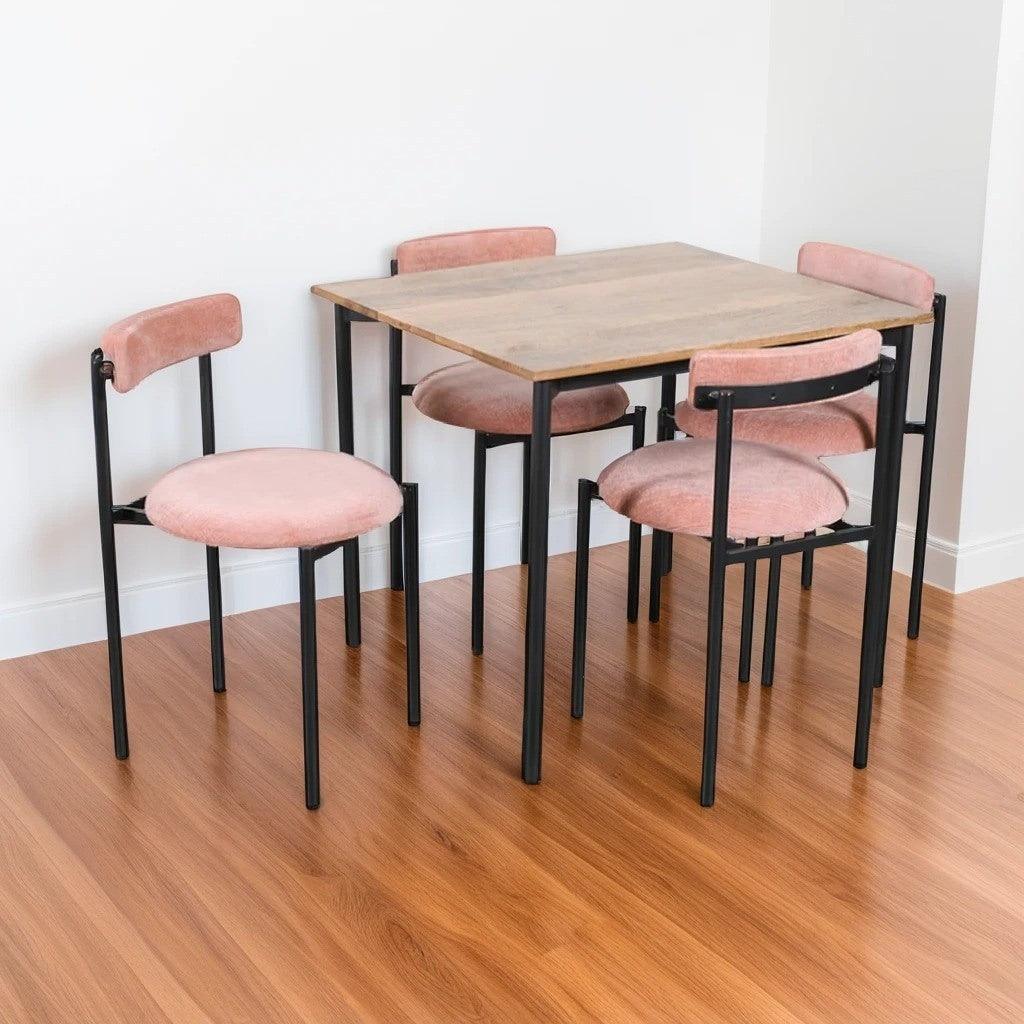 Minicoy 4-Seater Dining Table Set | Mango Wood Comfortable Dining Table