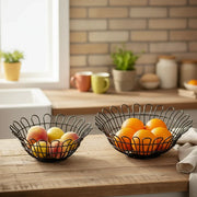 Wood & Wire Fruit Basket
