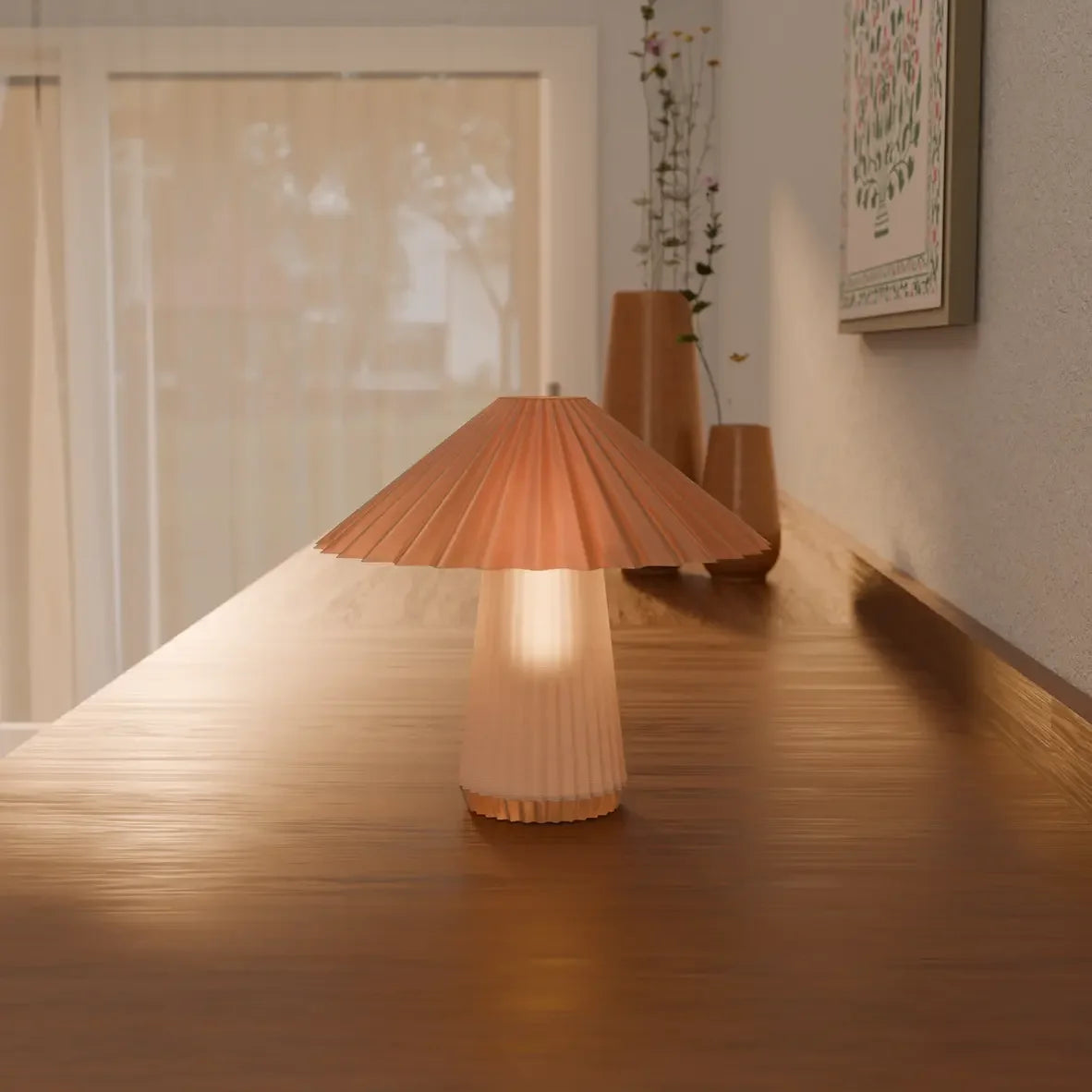 Aurora Flute Mushroom Table Lamp