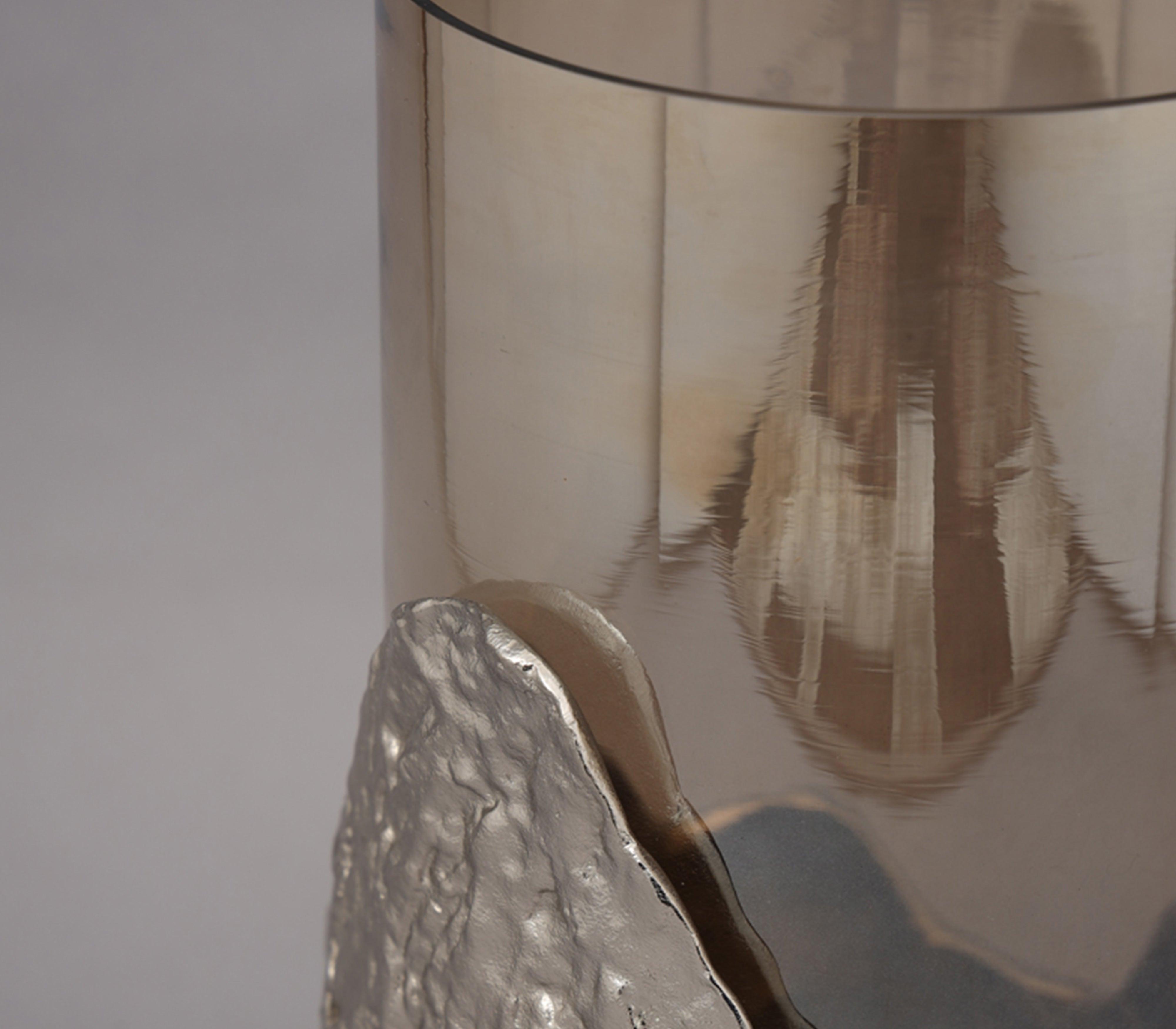 Birch Hurricane Candle Holder