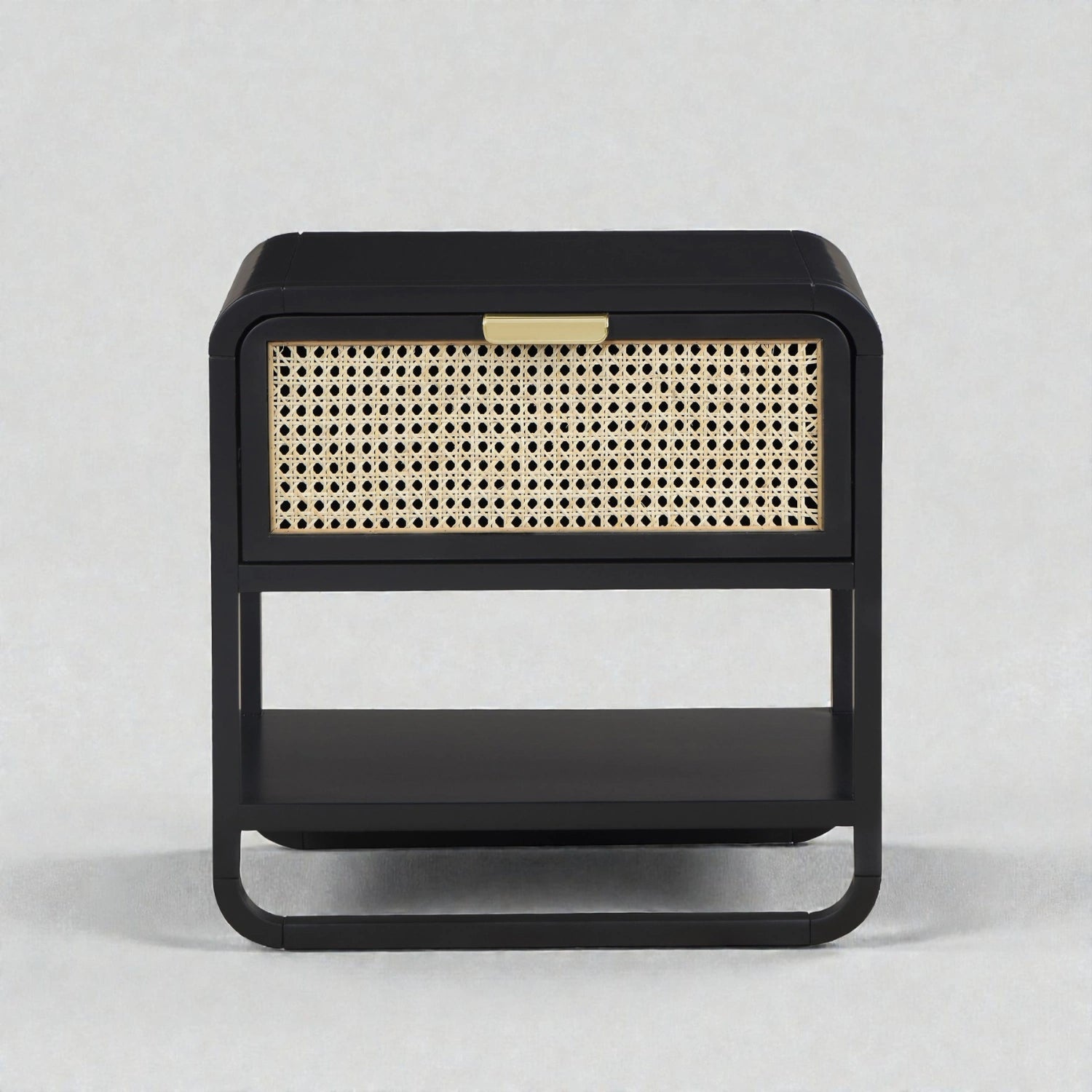 Anthe Teak Wood & Cane Weaving Bedside