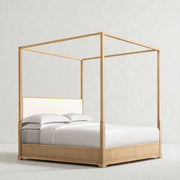 Geneva Solid Ash Wood King Size Bed