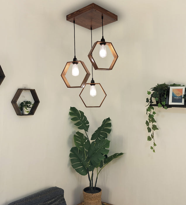 Brown Cluster Hanging Light | Pendant Lamps for Home Decor