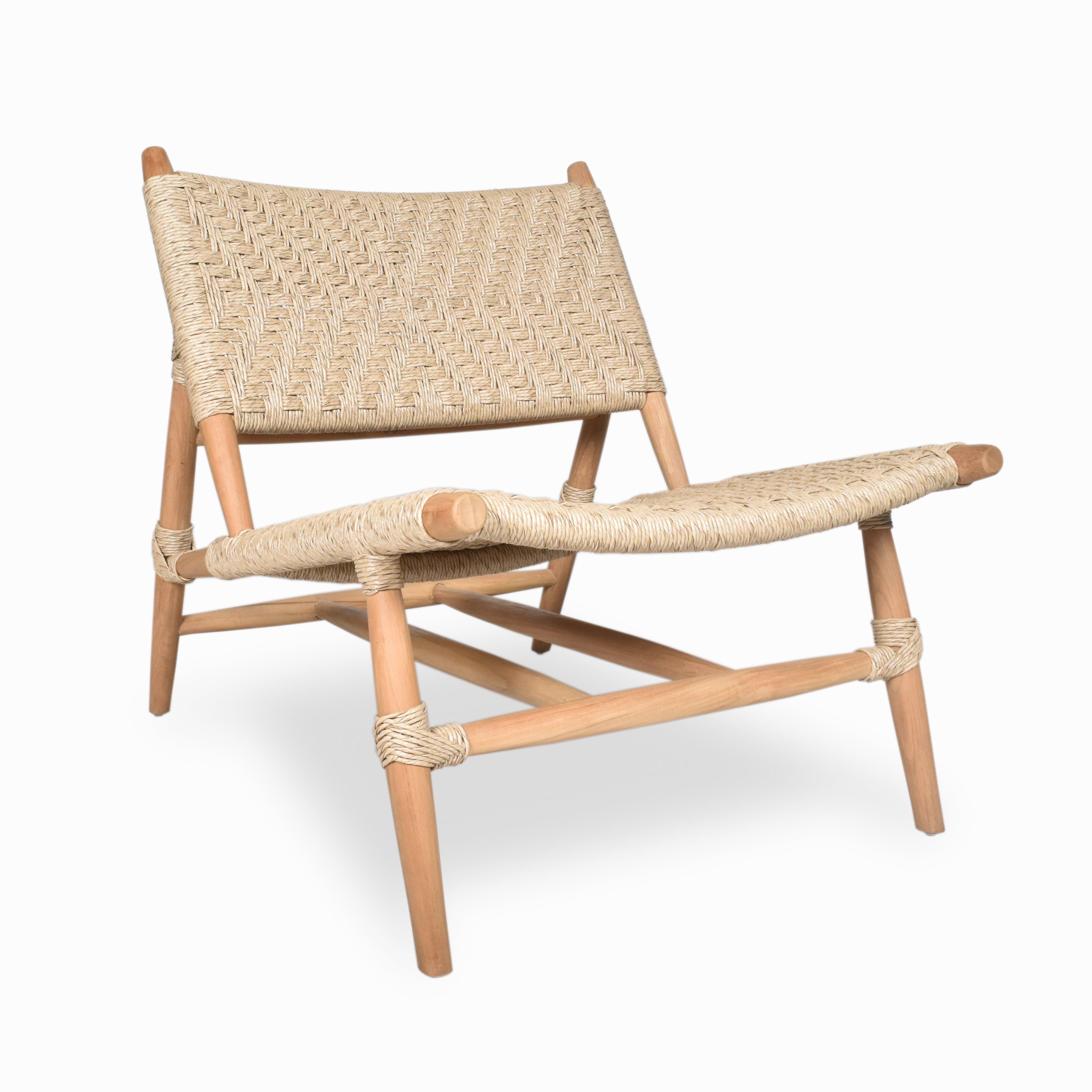 Martini Wooden Chair | Luxury Teakwood Lounge Chair for Living Room