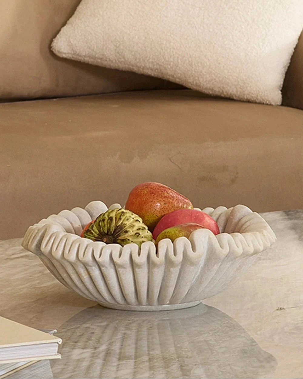 Frill Bowl | Black Marble