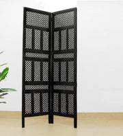 Handcrafted Folding Divider with Mango Wood & MDF Jali