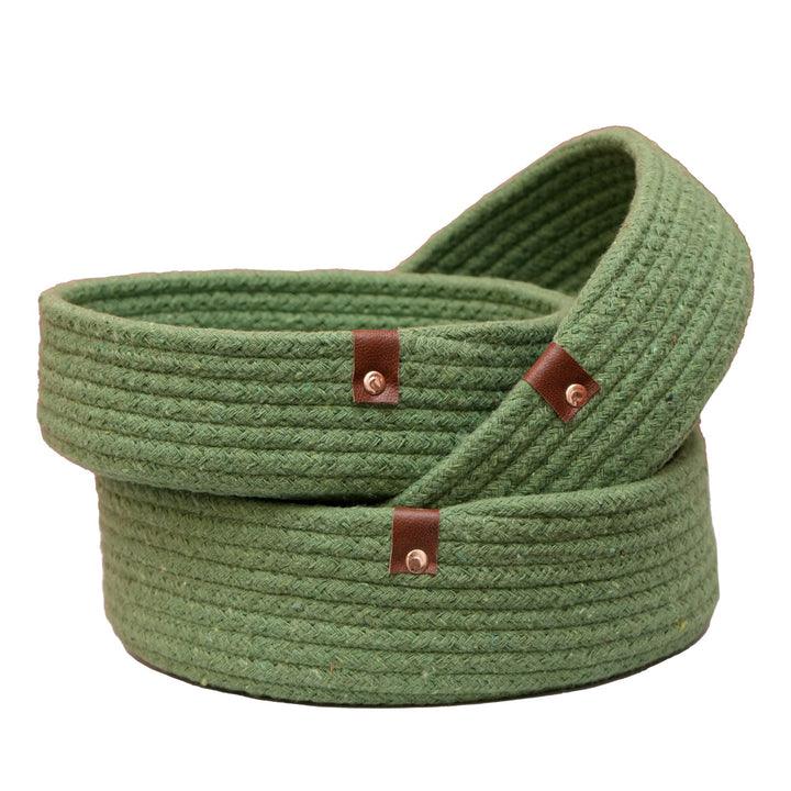 Nesting Basket Set of 3 | Storage Baskets | Multipurpose Handmade Cotton basket