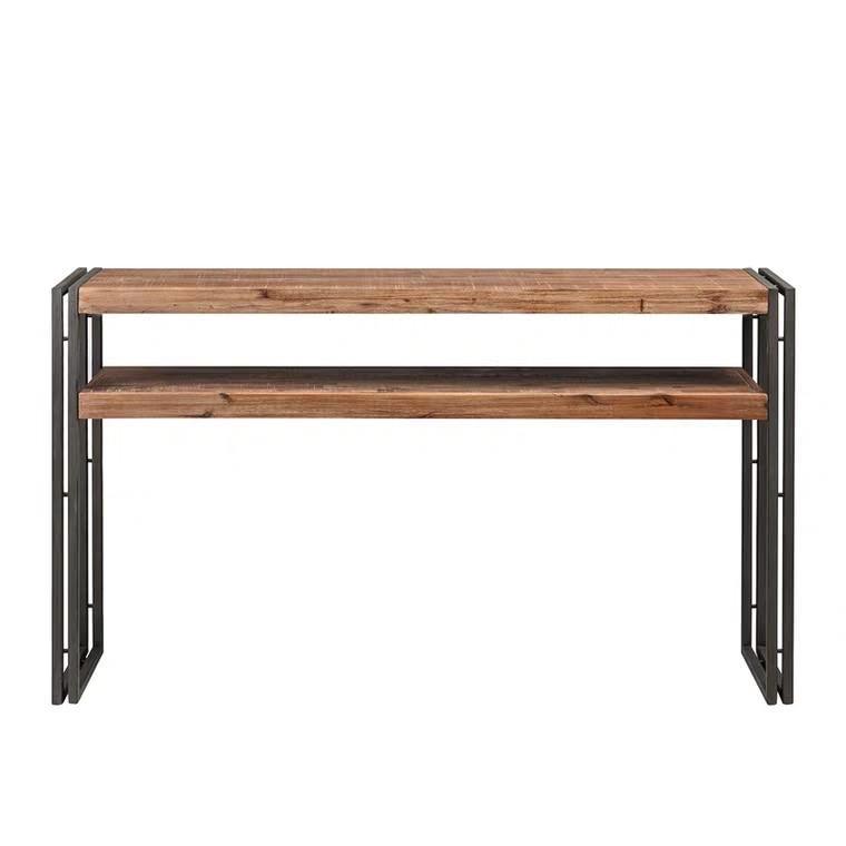 Roman Idustrial Wooden Console Table