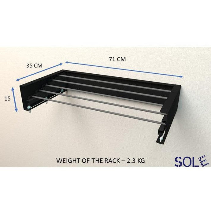 Wall Mounted Sleek Cloth Drying Rack