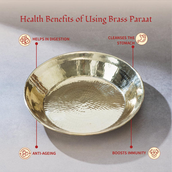 Brass Paraat for Dough Atta Kneading | Thaal Pital Utensils