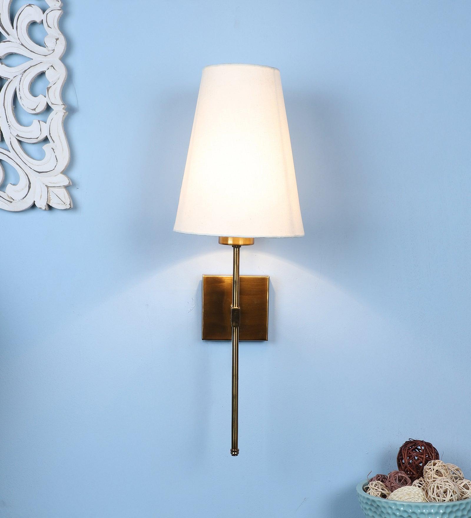 Gold Metal Wall Light | Holder Type : E27 holder ( without Bulb )