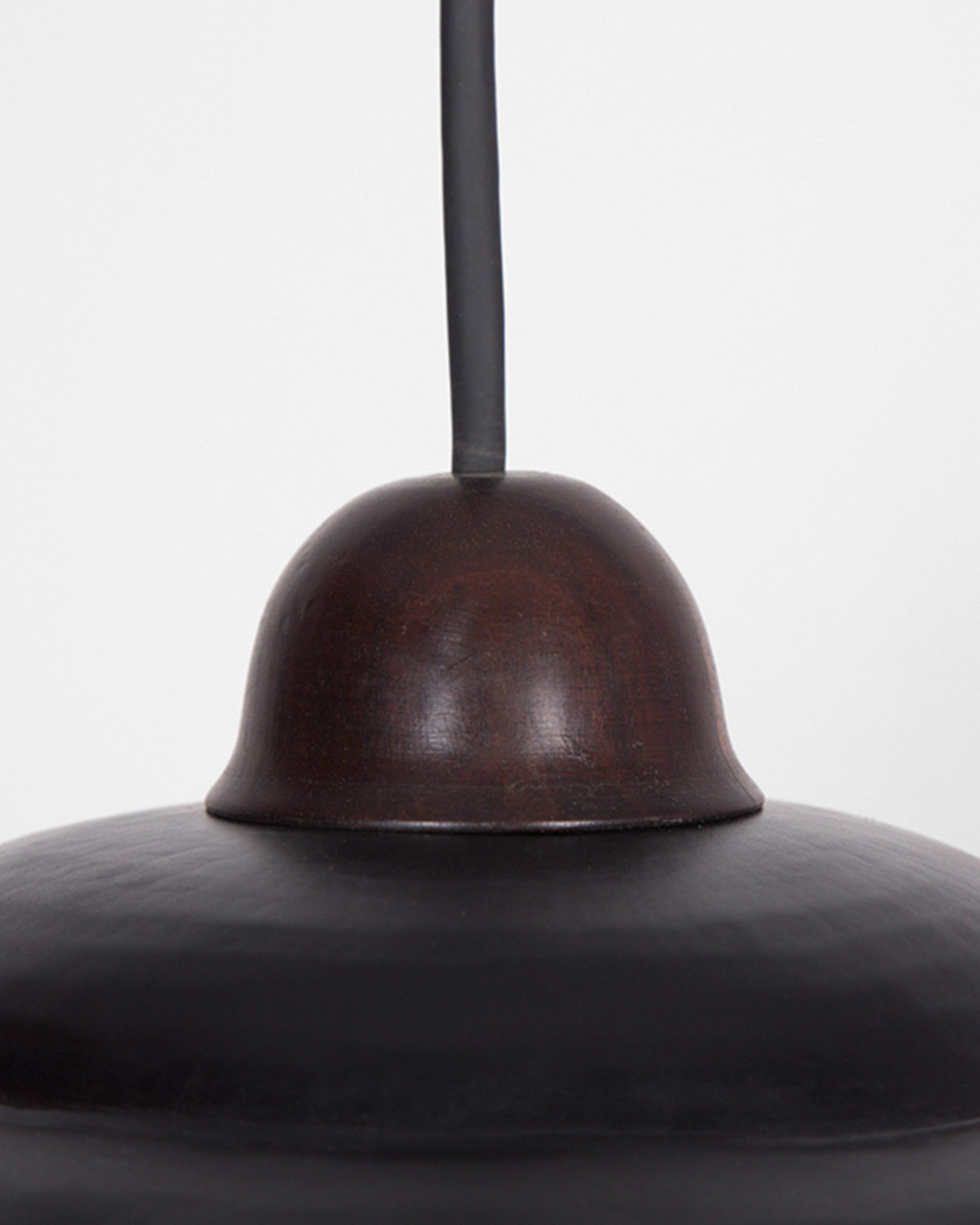 Wavy Pendant | Brass And Wood