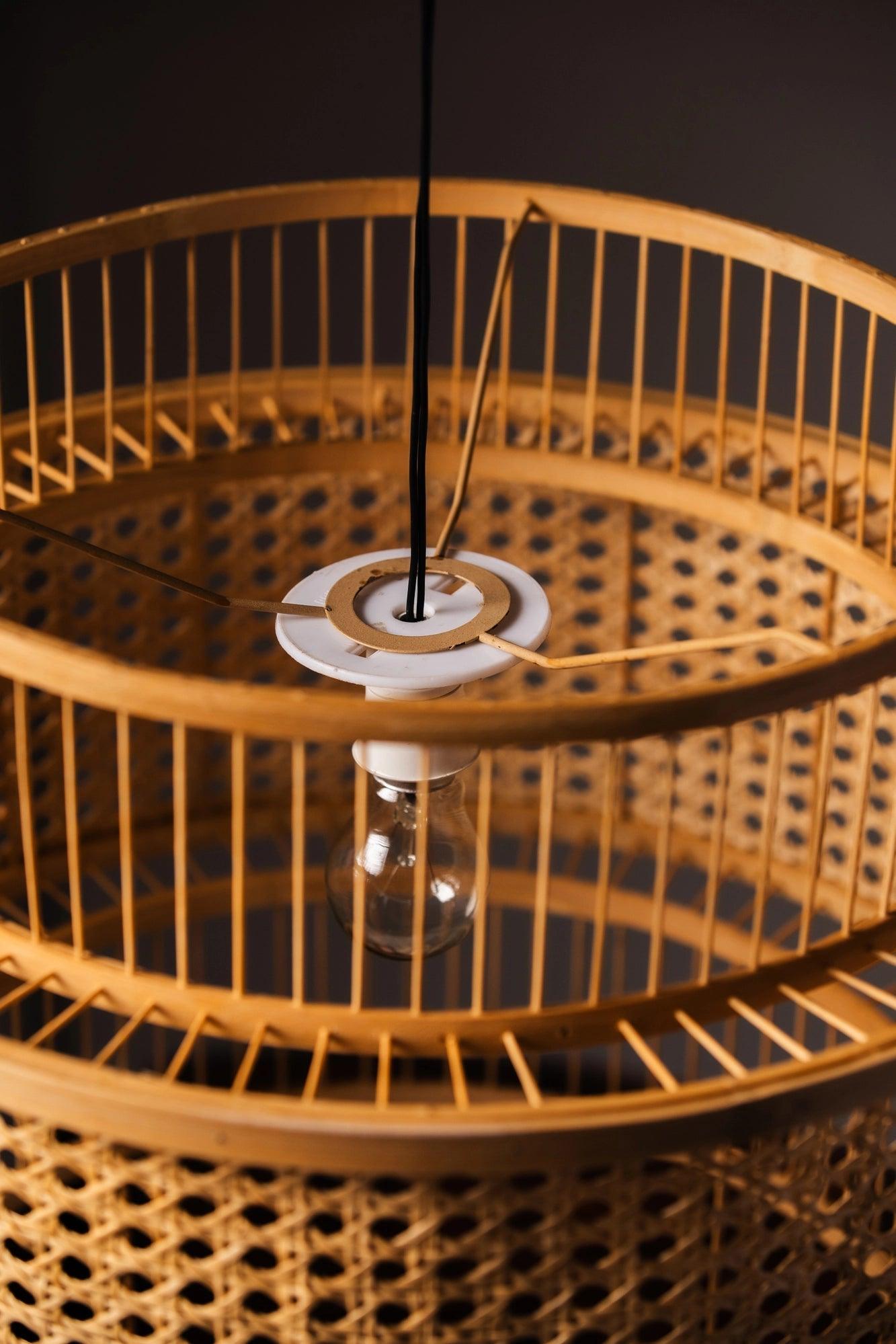 Bamboo Pendant Hanging Lampshade