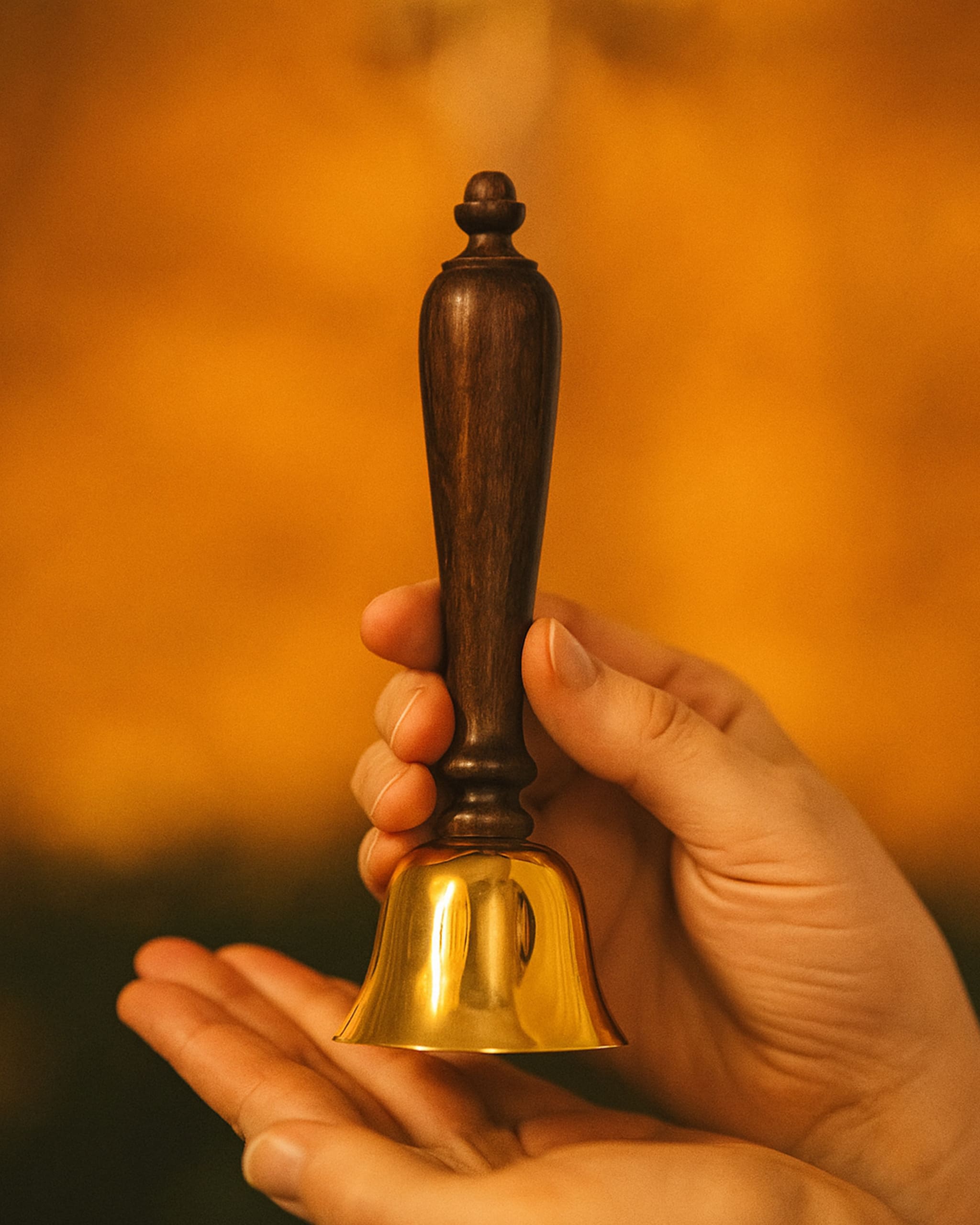 Bell_D3 | Casted Brass And Wood