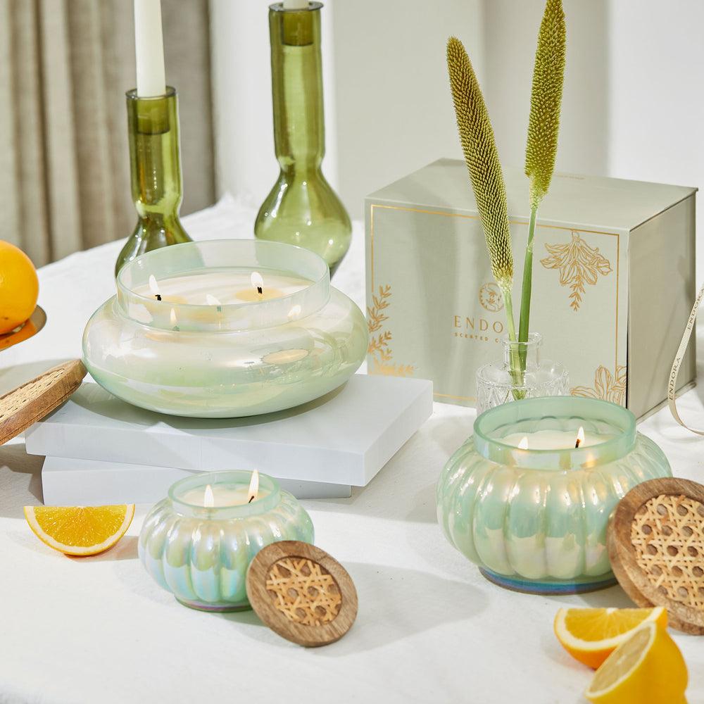 Boho Lustre Lid Jar Candle