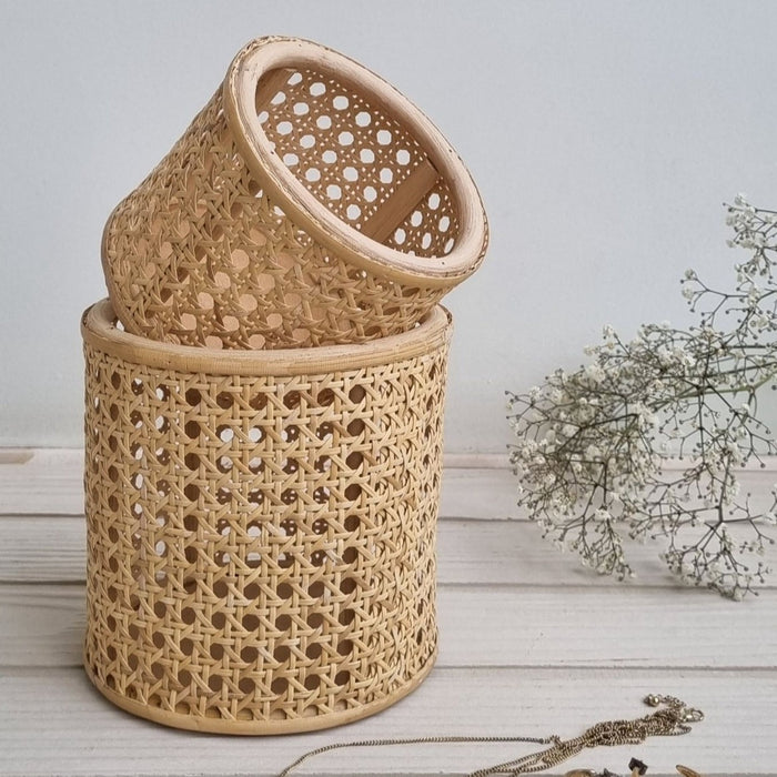 Coffee Cane Dustbin Basket