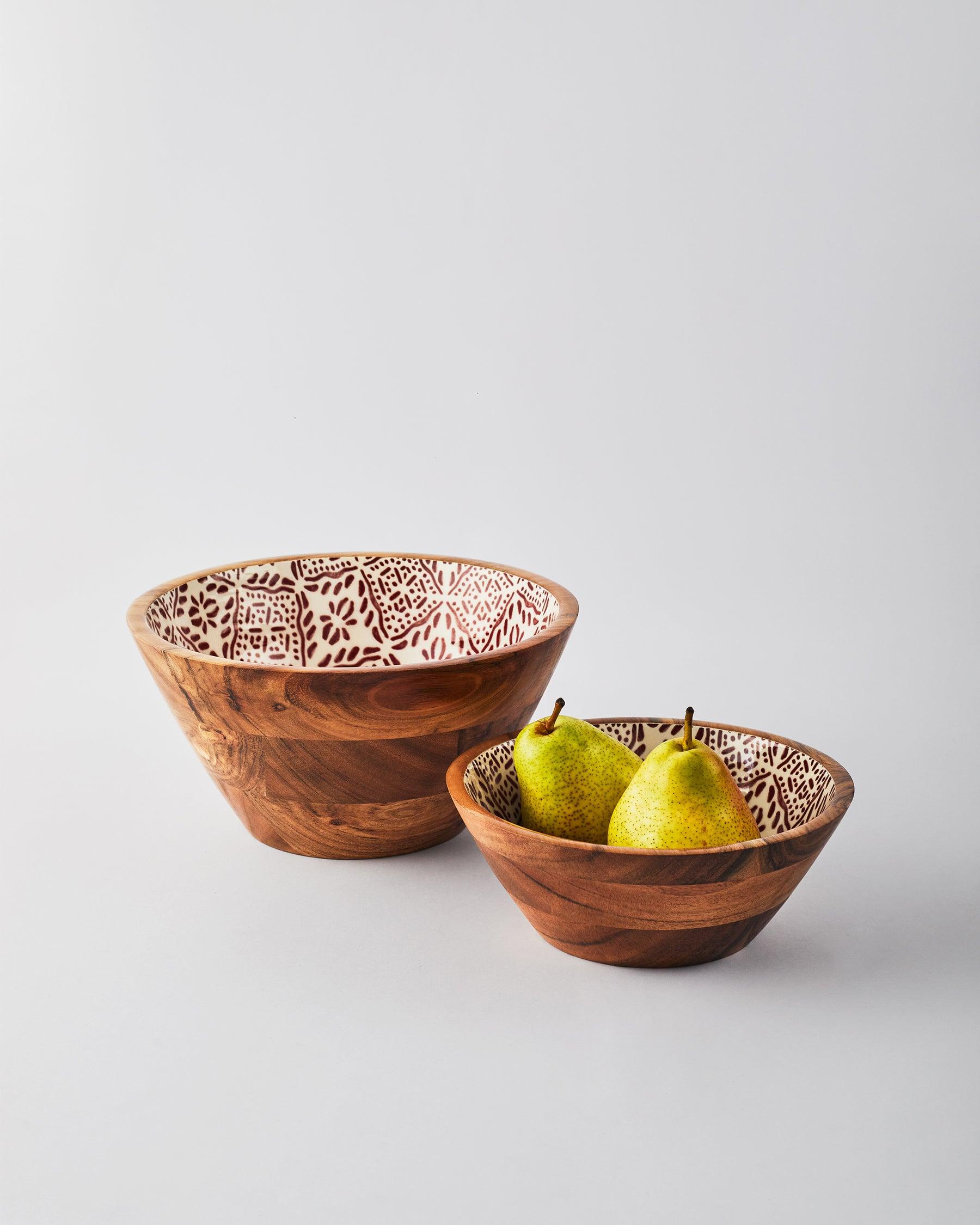 Tuli Wooden Salad Bowl | Handcrafted Eco-Friendly Serving