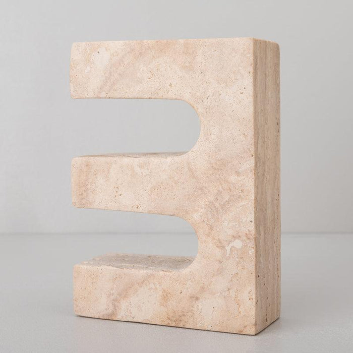 Travertine Architectural Artifact for Table Decor | Showpieces for Bedside Table