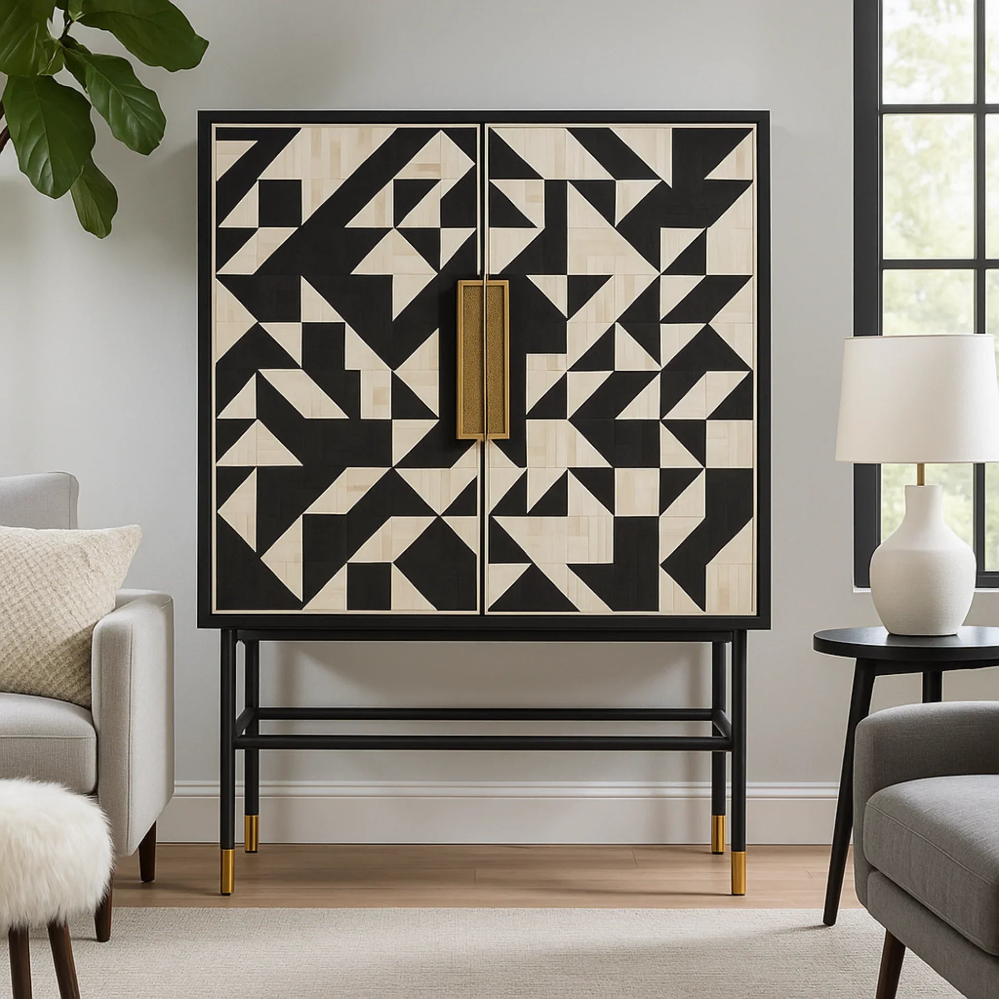 Inlay Storage Cabinet - Kingsley