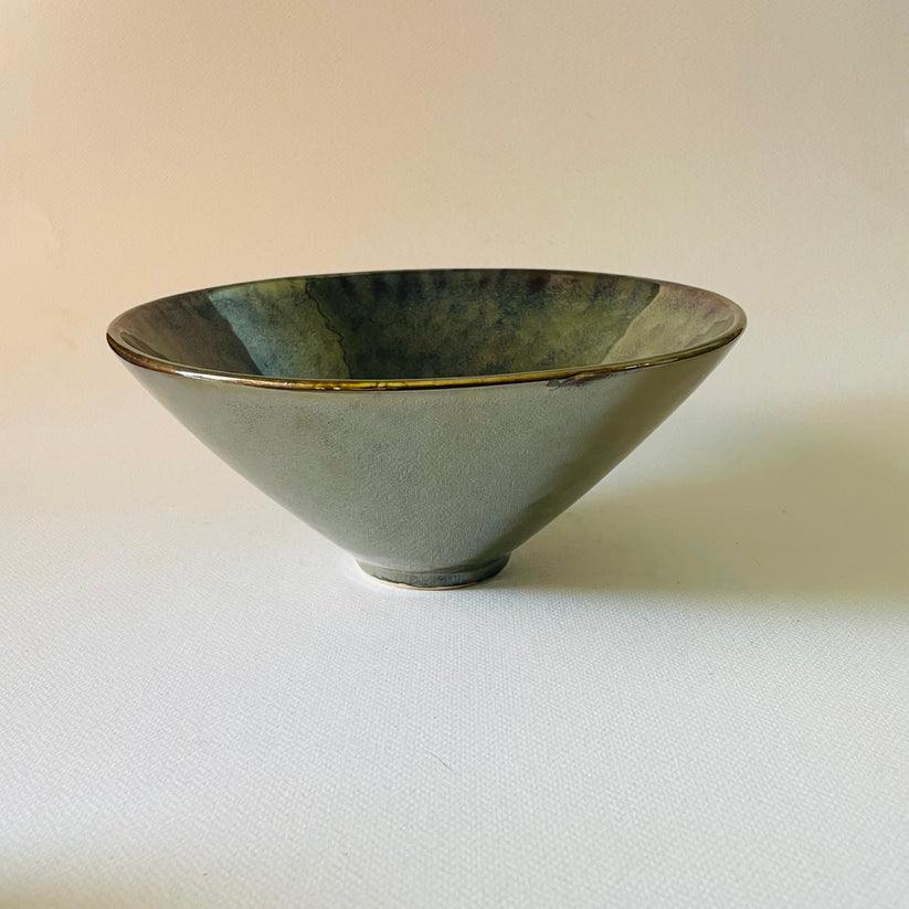 Tuscan Twilight Conical Bowl | Olive