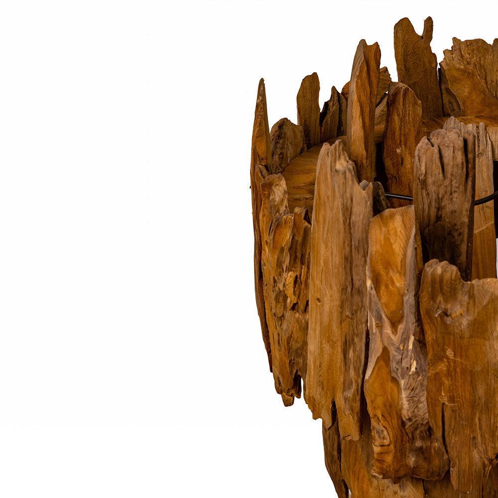 Rustic Wooden Chandelier Lamp