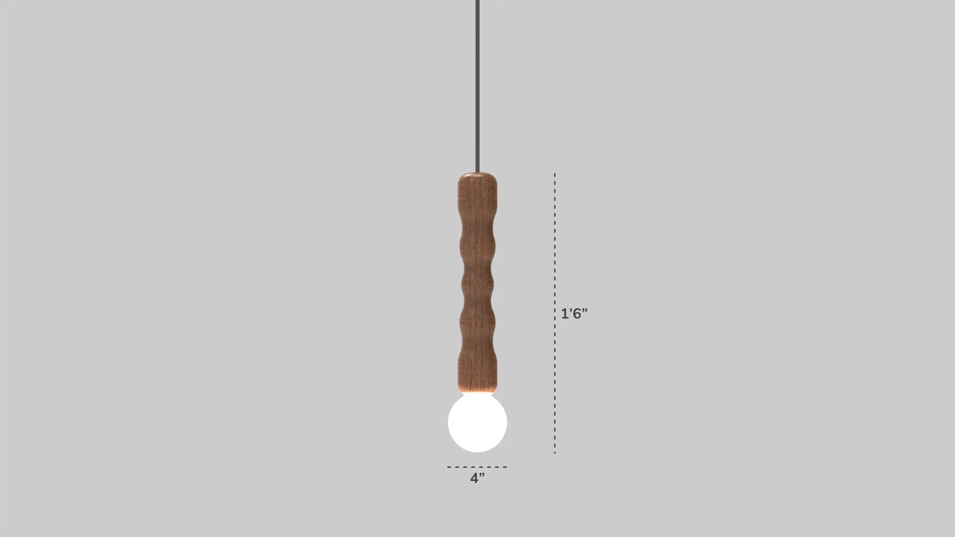 Pravaah | Pendant Lamp | Teak Wood
