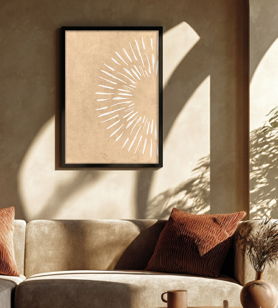 Burst – Abstract Energy Wall Painting