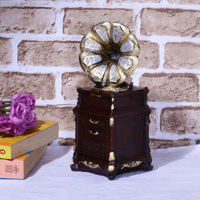 Tall Antique Gramophone Accent