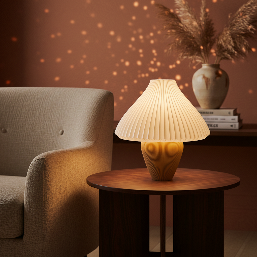 Aurea Table Lamp for Bedroom | Recycled PLA 3D Printed Lamp
