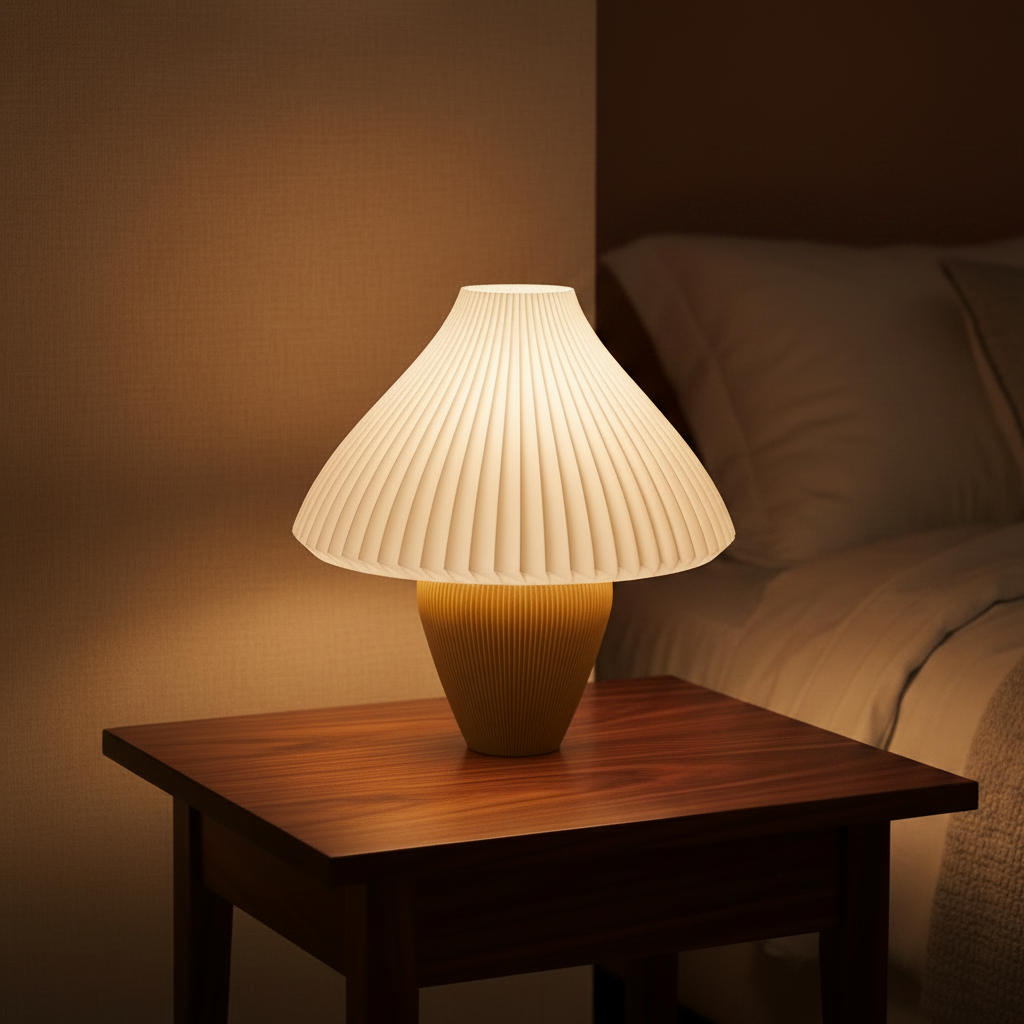 Aurea Table Lamp for Bedroom | Recycled PLA 3D Printed Lamp