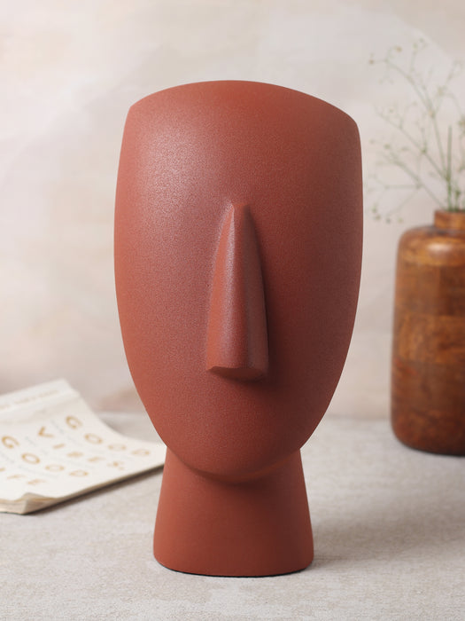 Mr. Nonchalant abstract face sculpture | Premium Showpiece for Home Decor