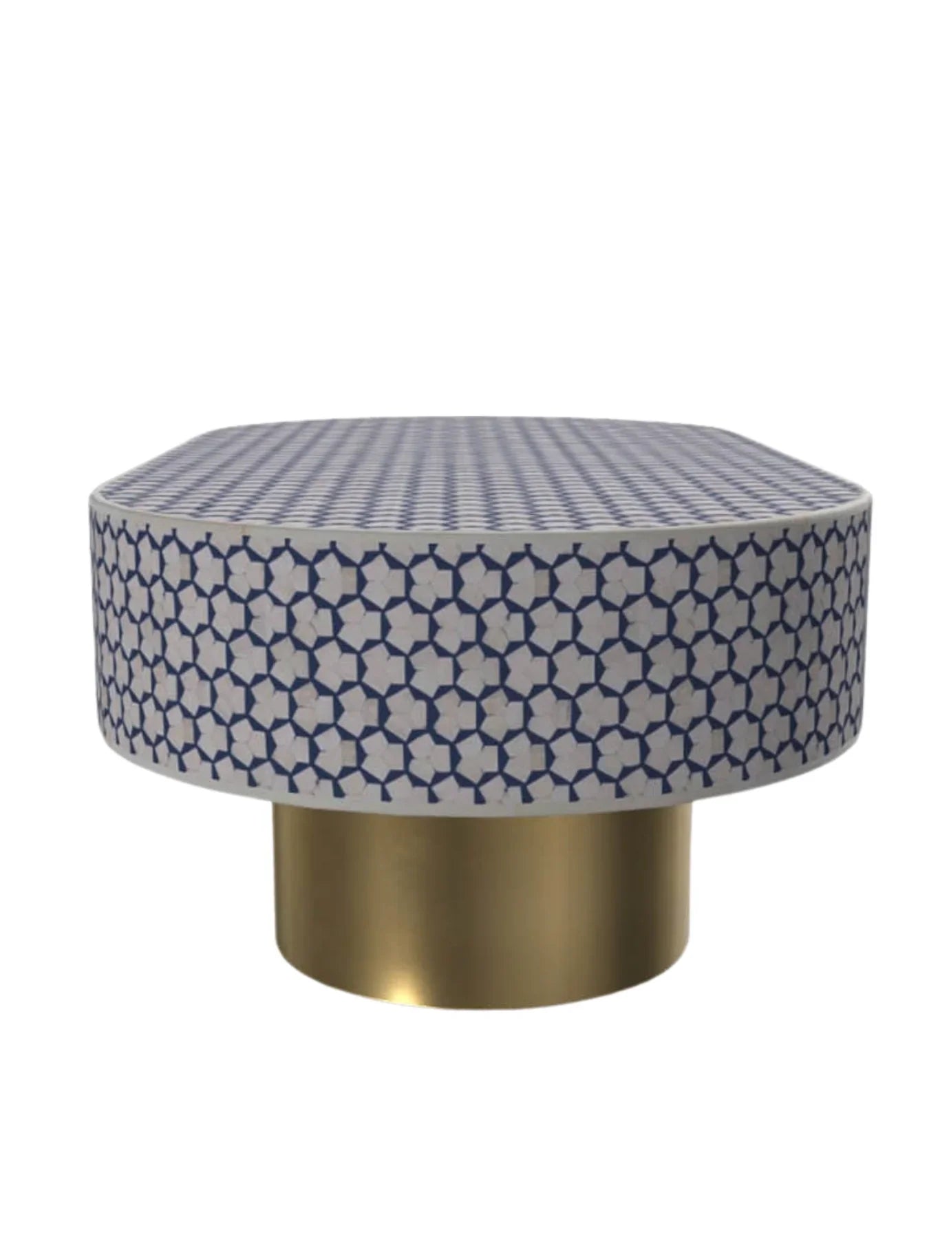 Inlay Jordan Oval Shape Coffee Table - Targua