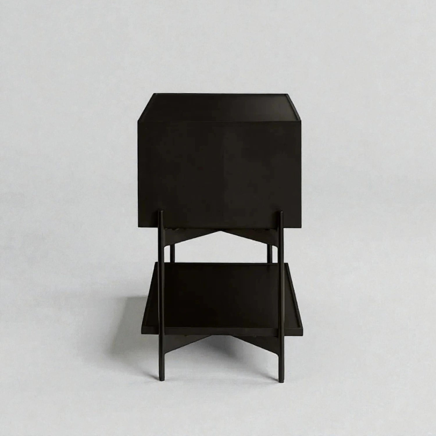 Warwick Metal Frame & Teak Wood Bedside