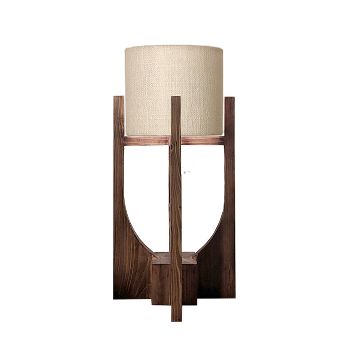 ⁠Solitaire Wooden Table Lamp | Side Table Lampshade