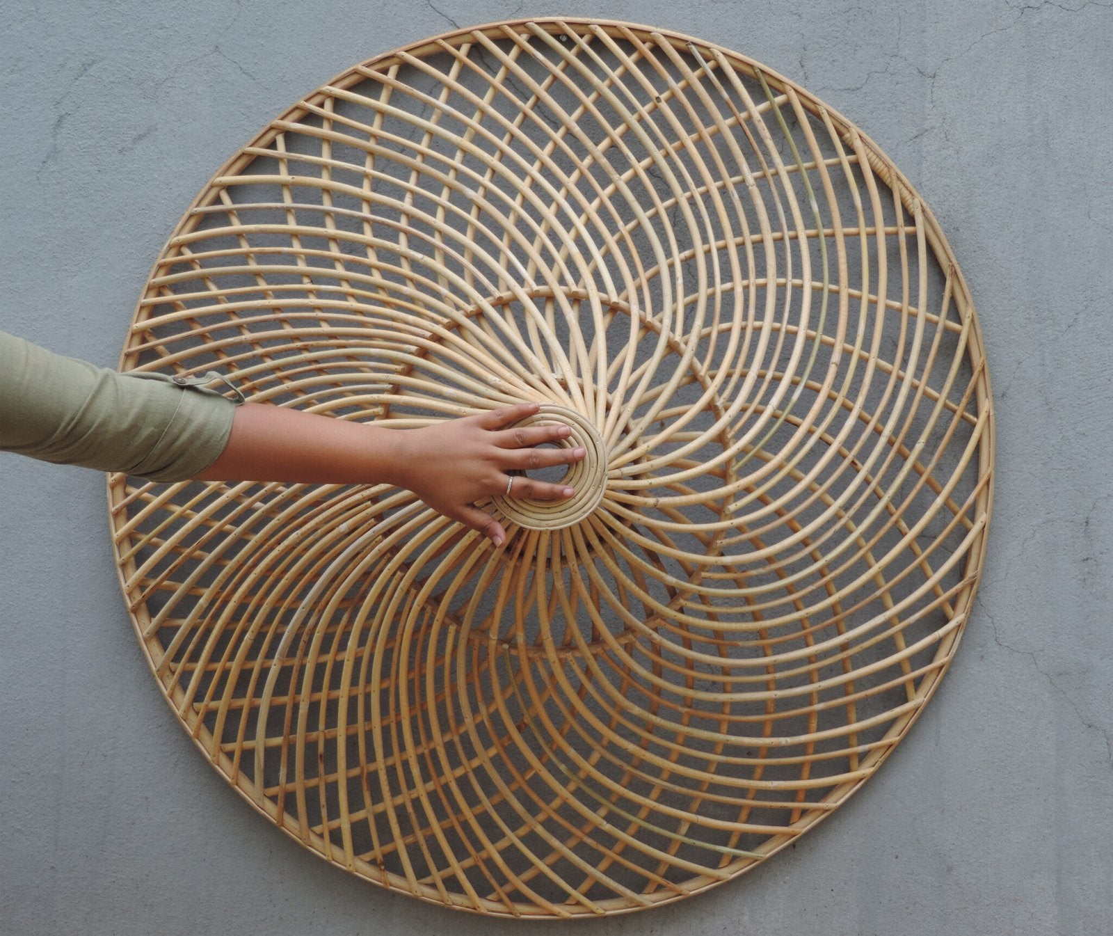 TOKRA Handwoven Rattan Pendant Lamp | Bamboo Style Ceiling Light for Living & Dining Spaces