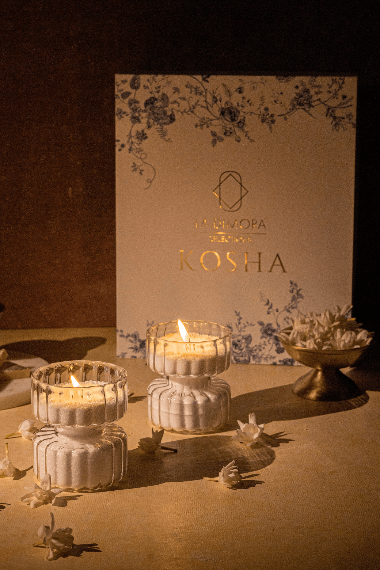 Diamante Tea Light Holder with Wicks | T Light Candle Holder - BUY 1 GET 1 FREE