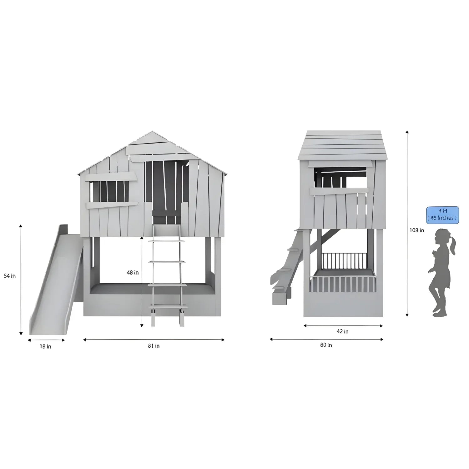 Adventure with The Robinsons Bunk Bed for Kids with Ladder