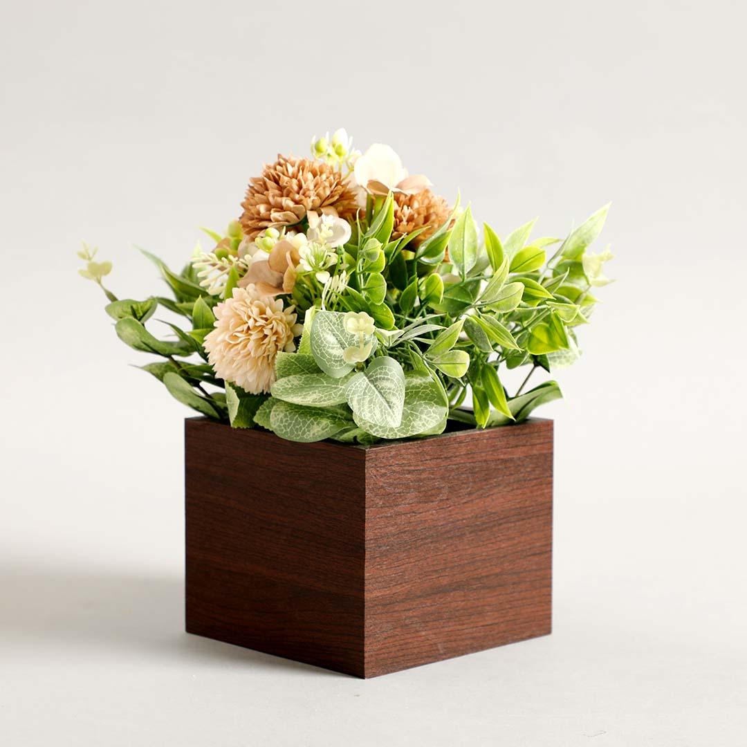 Peafowl Multi Potted Plant | Plastic, Fabric MDF