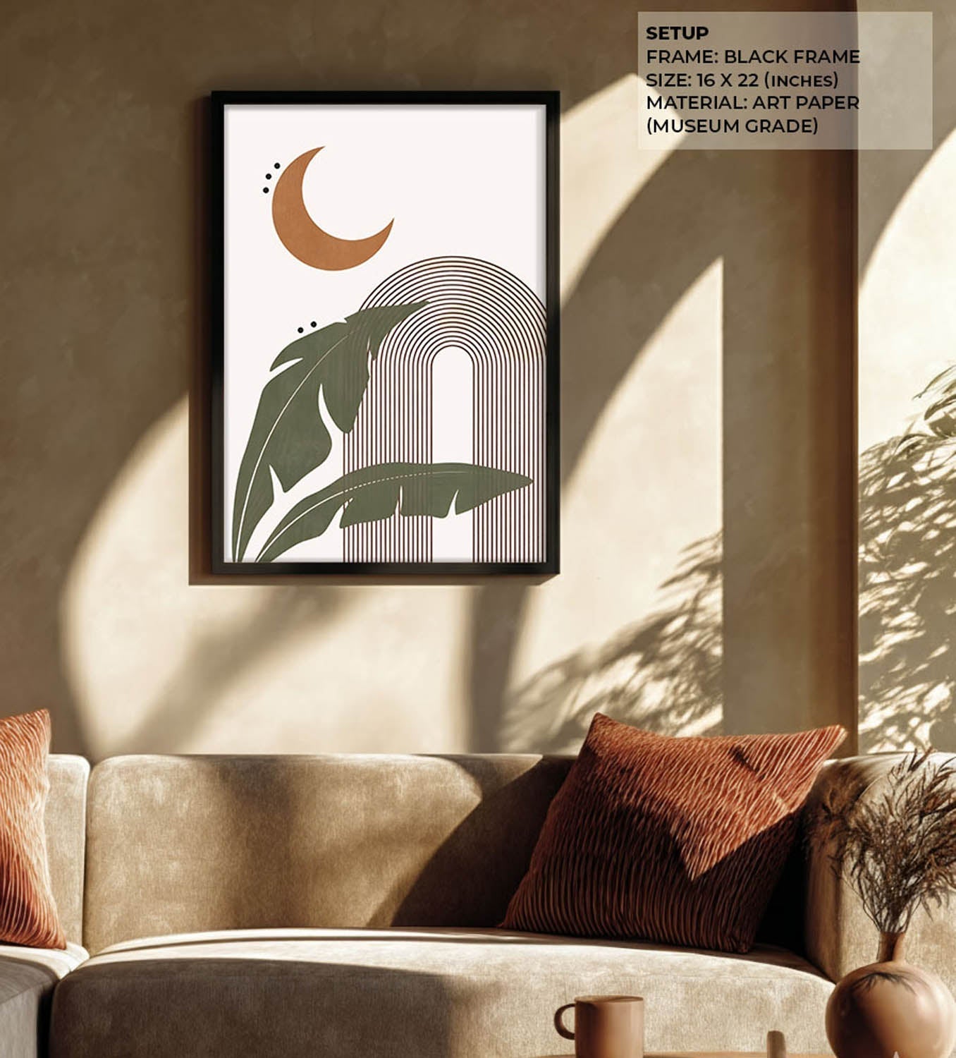 Moonlit Tropics Wall Painting