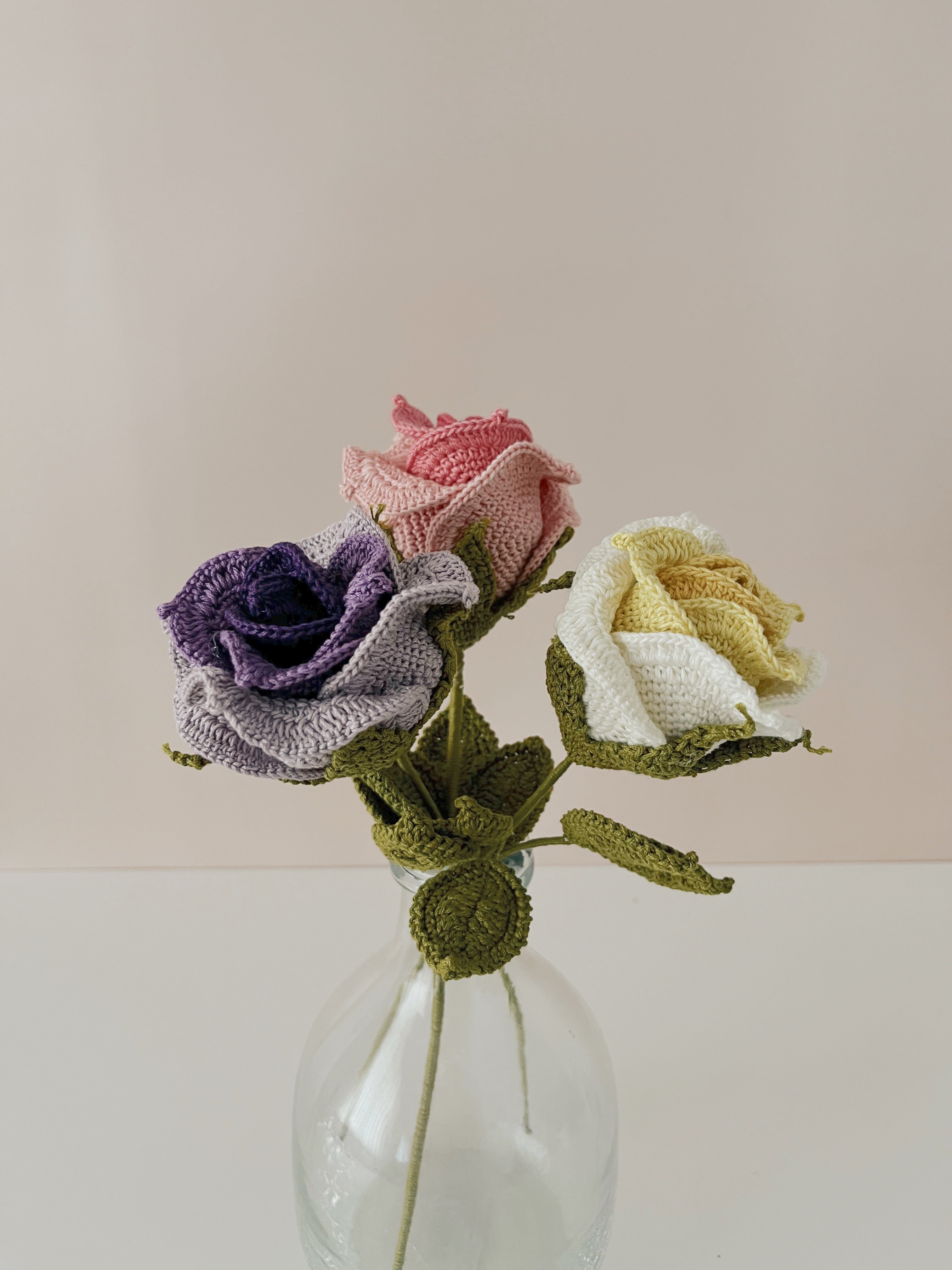 Gradient Thai Rose  - Crochet Flower