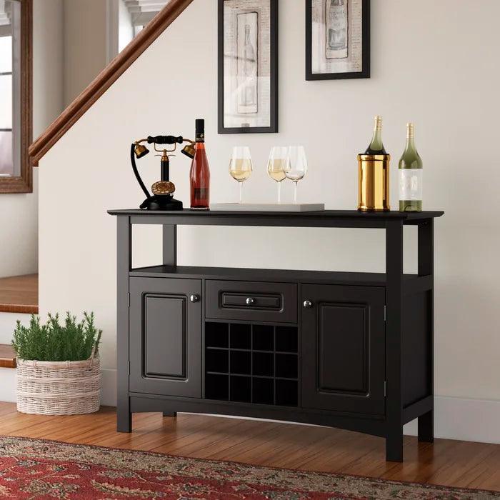 Bottled Up Bar Cabinet In Solid Wood